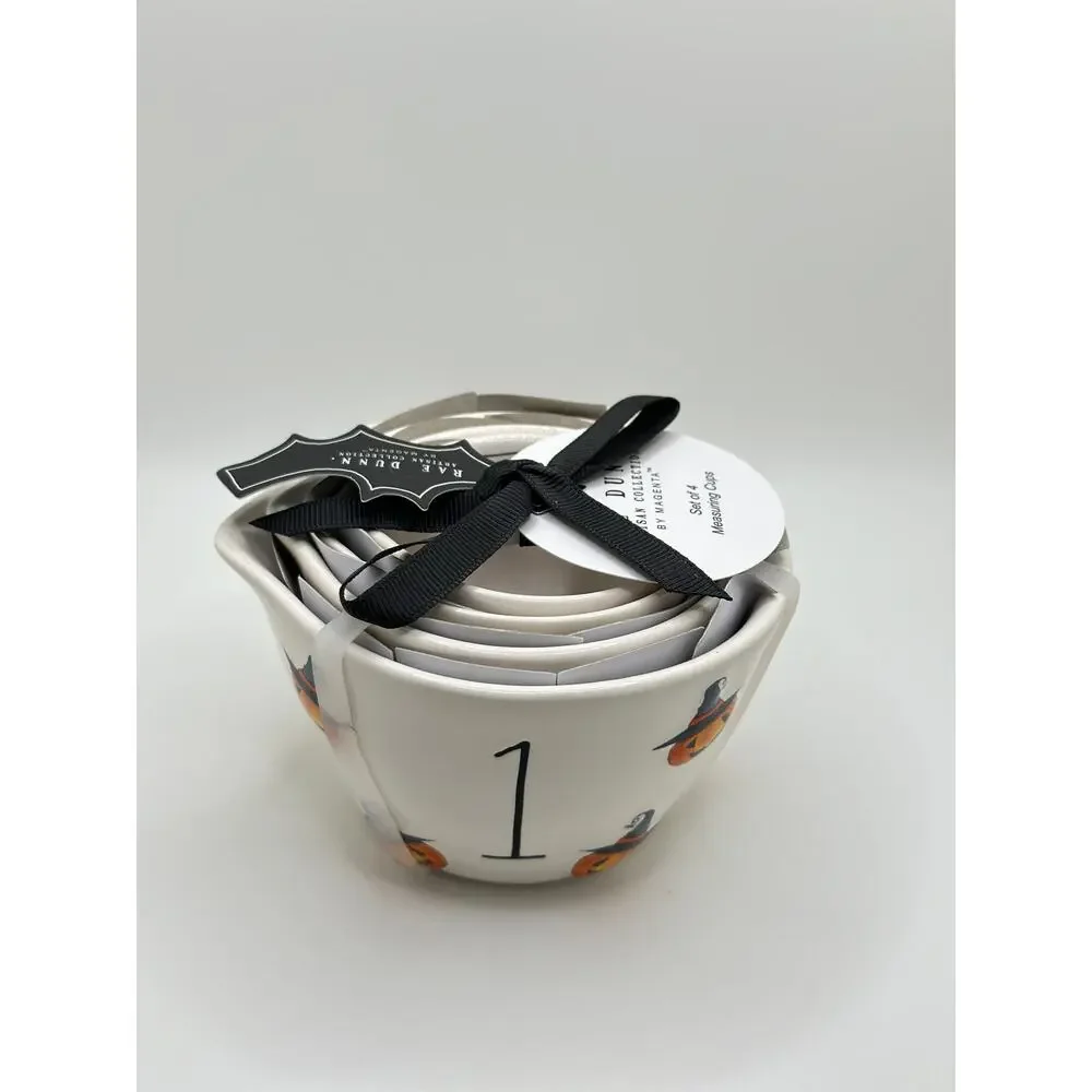 NWT RAE DUNN HALLOWEEN PUMPKIN MEASURING CUPS